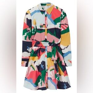 Boden Kitty Shirtdress - Navy Scenic Meadow